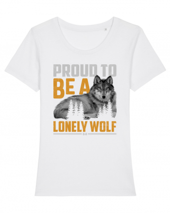 Proud to be a lonely wolf White