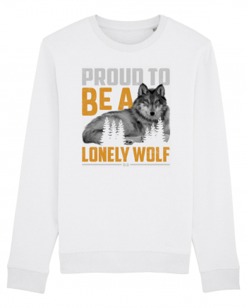 Proud to be a lonely wolf White