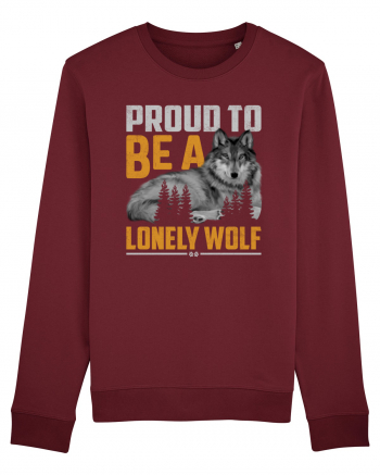 Proud to be a lonely wolf Burgundy