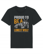 Proud to be a lonely wolf Tricou mânecă scurtă Unisex Rocker