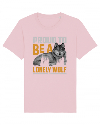 Proud to be a lonely wolf Cotton Pink