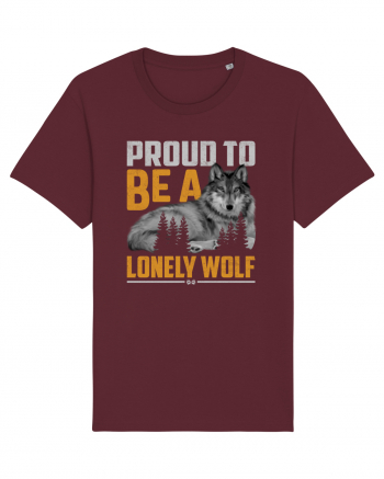 Proud to be a lonely wolf Burgundy