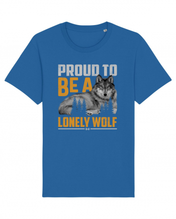 Proud to be a lonely wolf Royal Blue