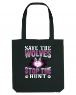 Save The Wolves Stop The Hunt Sacoșă textilă