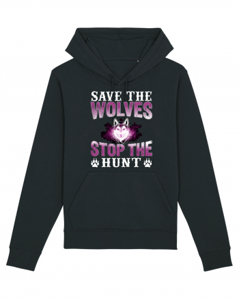 Save The Wolves Stop The Hunt Black