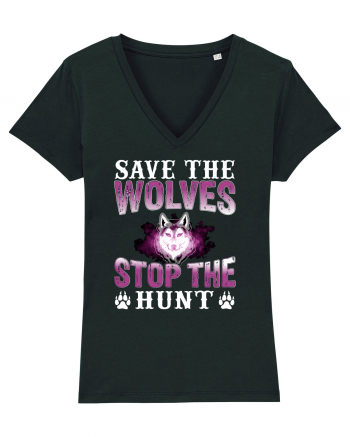 Save The Wolves Stop The Hunt Black