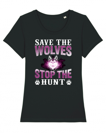 Save The Wolves Stop The Hunt Black