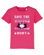 Save The Wolves Stop The Hunt Tricou mânecă scurtă  Copii Mini Creator