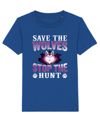 Save The Wolves Stop The Hunt Majorelle Blue