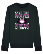 Save The Wolves Stop The Hunt Bluză mânecă lungă Unisex Rise