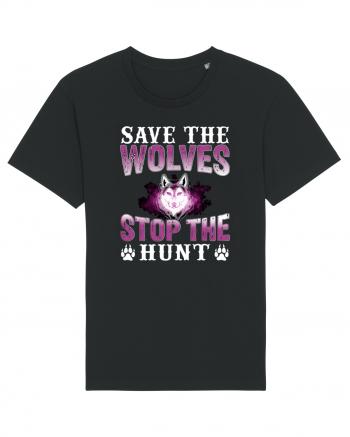 Save The Wolves Stop The Hunt Black