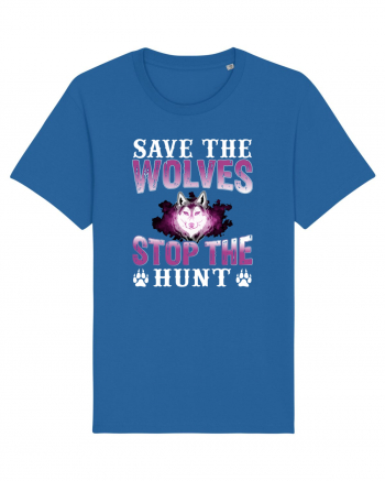 Save The Wolves Stop The Hunt Royal Blue