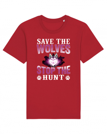 Save The Wolves Stop The Hunt Red