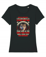 She is a lone wolf Tricou mânecă scurtă guler larg fitted Damă Expresser