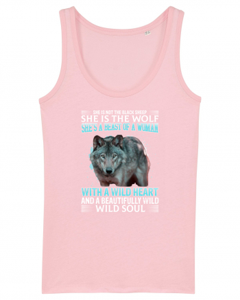 She is not the black sheep She is the wolf Cotton Pink