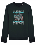 She is not the black sheep She is the wolf Bluză mânecă lungă Unisex Rise