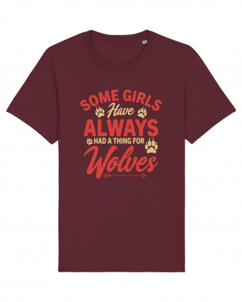 Some Girls Have Always Had A Thing For Wolves Burgundy