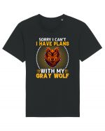 Sorry I Can't I Have Plans With My Gray Wolf Tricou mânecă scurtă Unisex Rocker