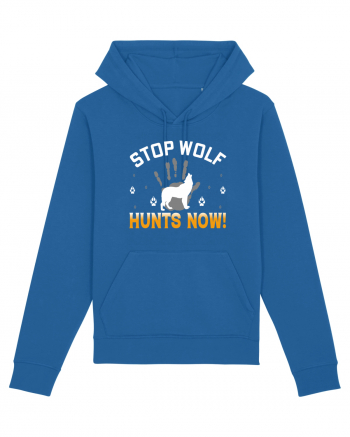 Stop Wolf Hunts Now Royal Blue