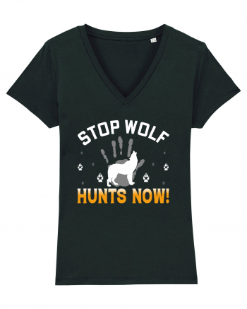 Stop Wolf Hunts Now Black