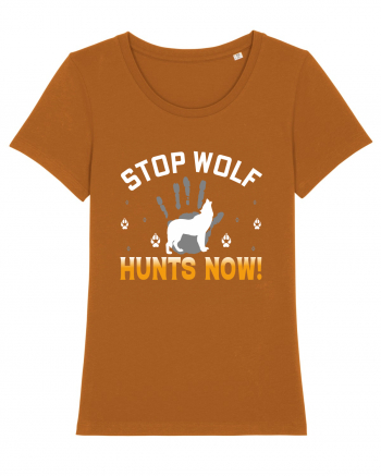 Stop Wolf Hunts Now Roasted Orange