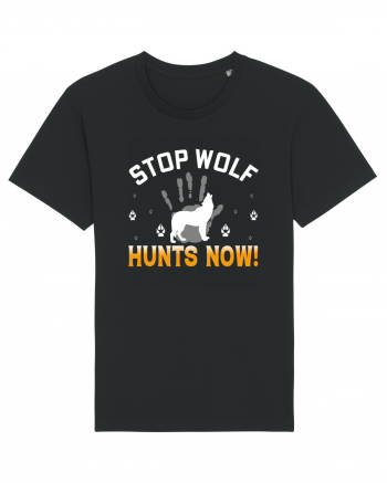 Stop Wolf Hunts Now Black