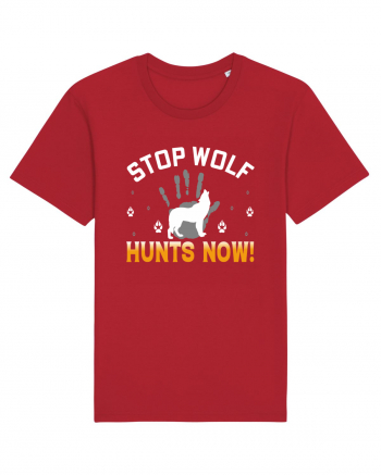 Stop Wolf Hunts Now Red