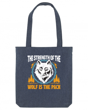 The Strength of the Wolf is the Pack Midnight Blue