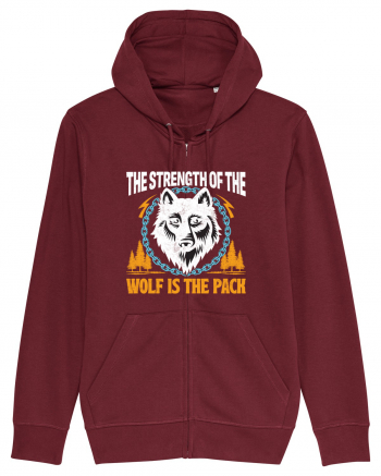 The Strength of the Wolf is the Pack Burgundy