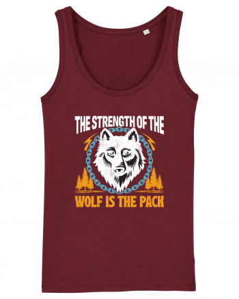 The Strength of the Wolf is the Pack Burgundy