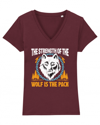 The Strength of the Wolf is the Pack Burgundy