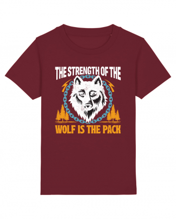 The Strength of the Wolf is the Pack Burgundy