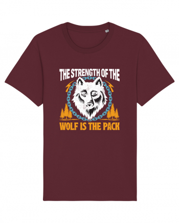 The Strength of the Wolf is the Pack Burgundy