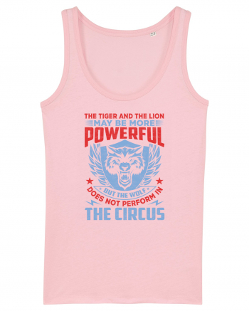 he Tiger And The Lion May Be More Powerful Cotton Pink