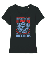 he Tiger And The Lion May Be More Powerful Tricou mânecă scurtă guler larg fitted Damă Expresser