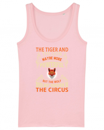 The Tiger And The Lion Maybe More Powerful Cotton Pink