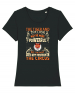 The Tiger And The Lion Maybe More Powerful Tricou mânecă scurtă guler larg fitted Damă Expresser