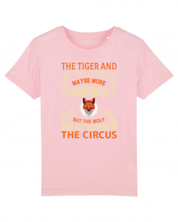 The Tiger And The Lion Maybe More Powerful Cotton Pink