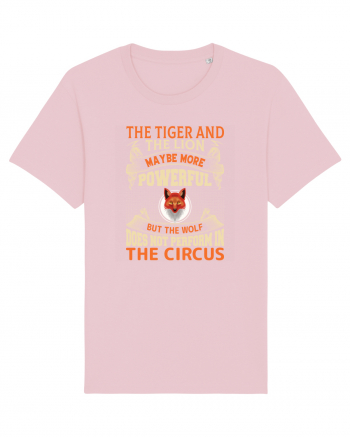 The Tiger And The Lion Maybe More Powerful Cotton Pink