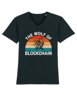 The Wolf of Blockchain Tricou mânecă scurtă guler V Bărbat Presenter