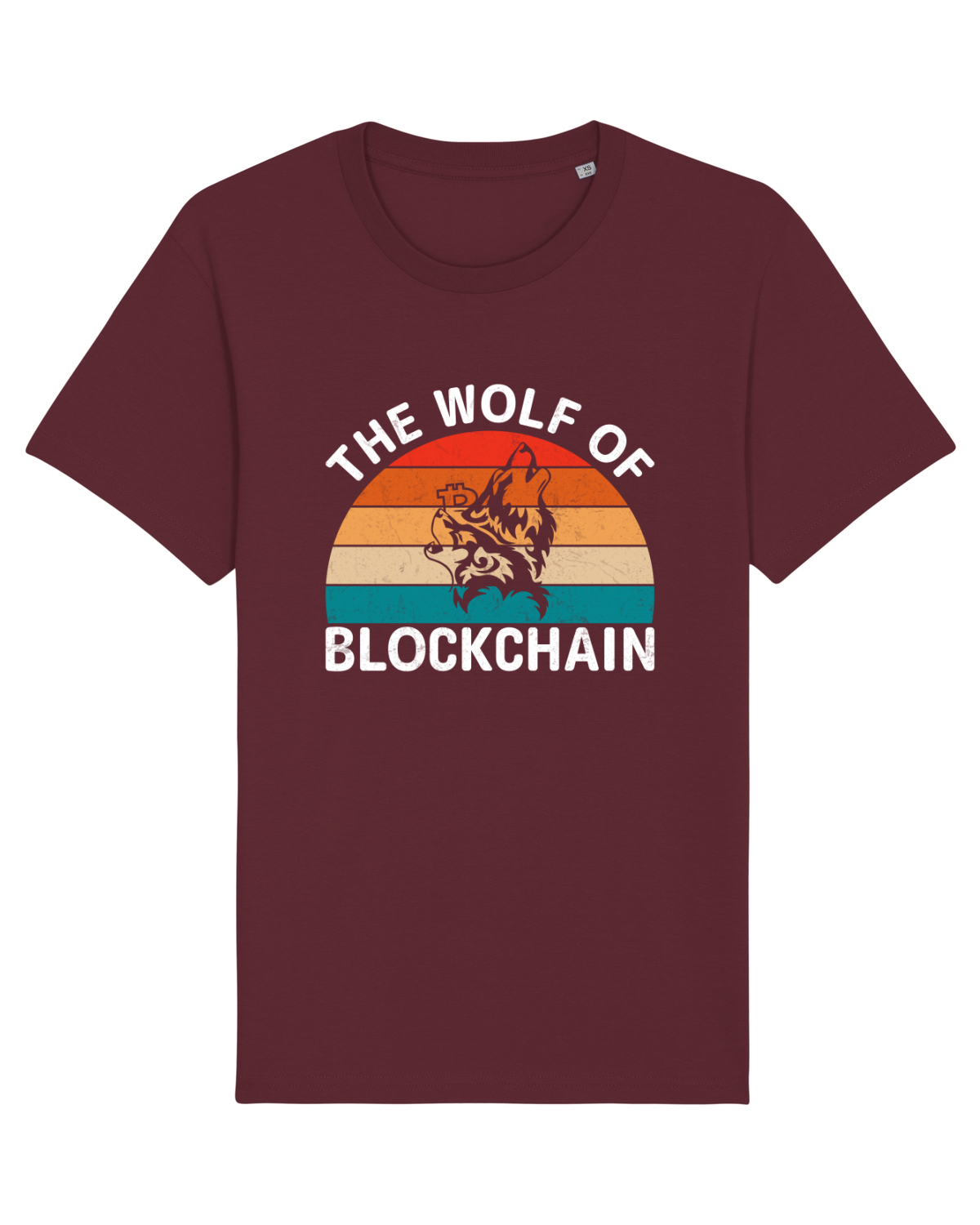 Tricou mânecă scurtă Unisex Rocker Burgundy