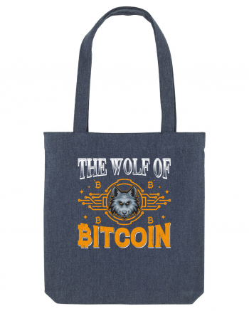 The Wolf Of Bitcoin Midnight Blue