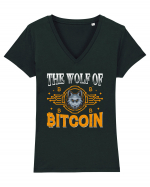 The Wolf Of Bitcoin Tricou mânecă scurtă guler V Damă Evoker