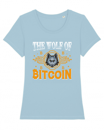 The Wolf Of Bitcoin Sky Blue