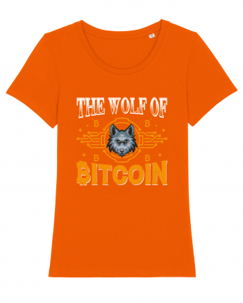 The Wolf Of Bitcoin Bright Orange