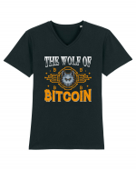 The Wolf Of Bitcoin Tricou mânecă scurtă guler V Bărbat Presenter