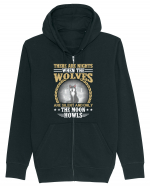 There are nights when wolves are silent Hanorac cu fermoar Unisex Connector