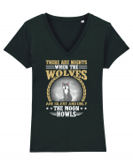 There are nights when wolves are silent Tricou mânecă scurtă guler V Damă Evoker