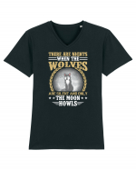 There are nights when wolves are silent Tricou mânecă scurtă guler V Bărbat Presenter