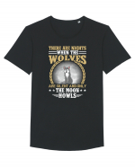 There are nights when wolves are silent Tricou mânecă scurtă guler larg Bărbat Skater